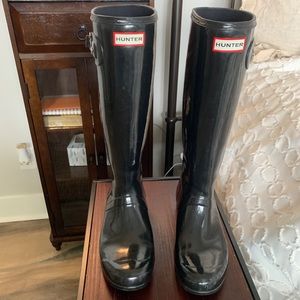 Black Hunter Tall Rain Boots Women’s 9